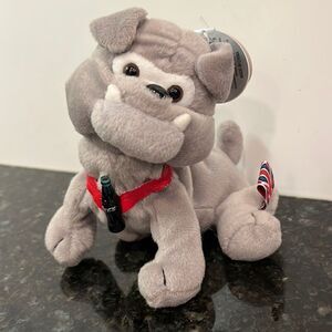 1999 Coca Cola International Dover Bulldog England Bean Bag Plush NEW WITH TAGS